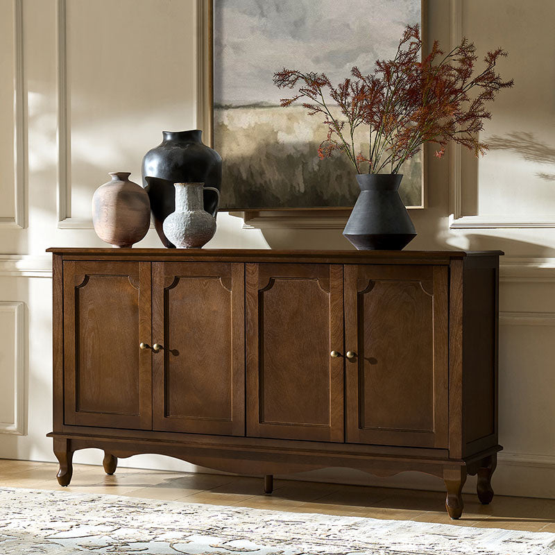 4-Door Vintage Sideboard with Storage Media