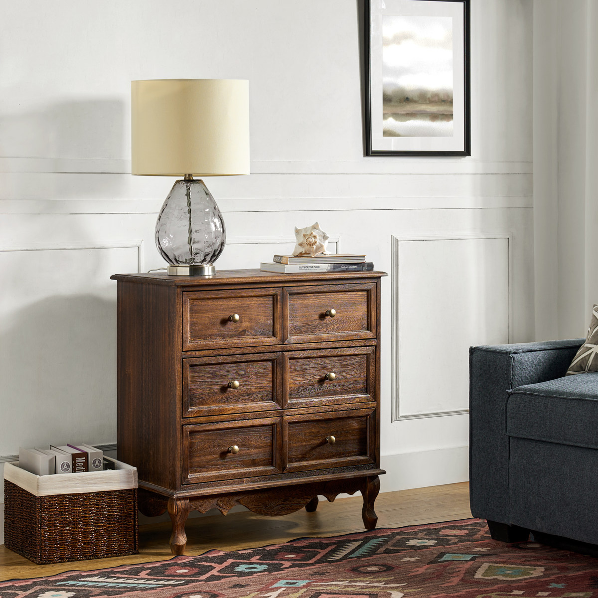 Galatea 30" Tall 3 - Drawer Nightstand Chest With Charging Station(Optional Types)