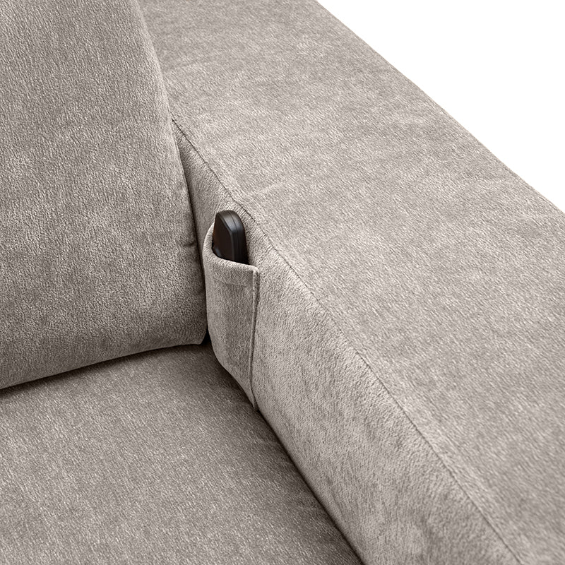 Moussea Modern Chenille Power Reclining Sofa with Sofa Bed Functionality