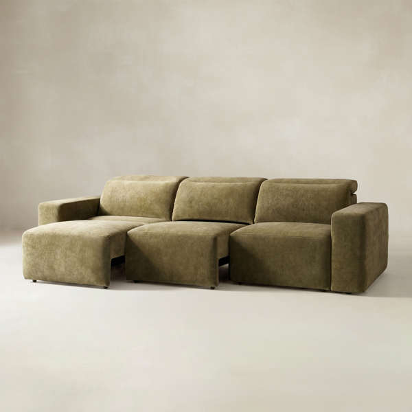 Moussea Modern Chenille Power Reclining Sofa | Hulala Home