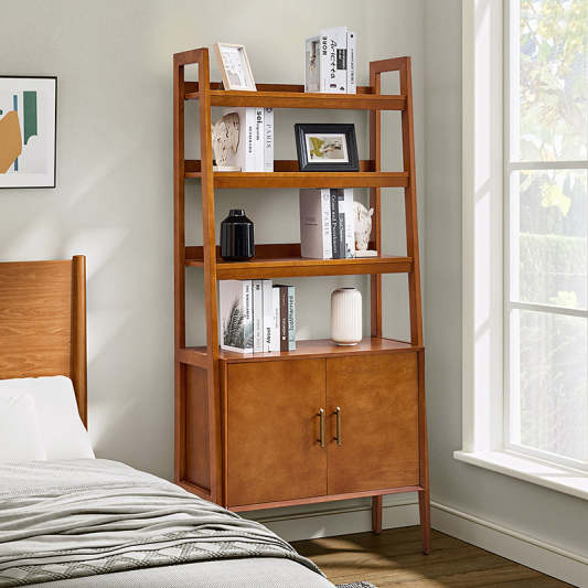 Andre 76"H x 36"W Solid Wood Bookcase