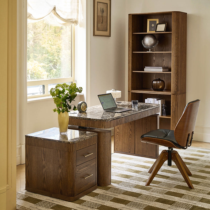 Baggio Modern Fluted Bookcase