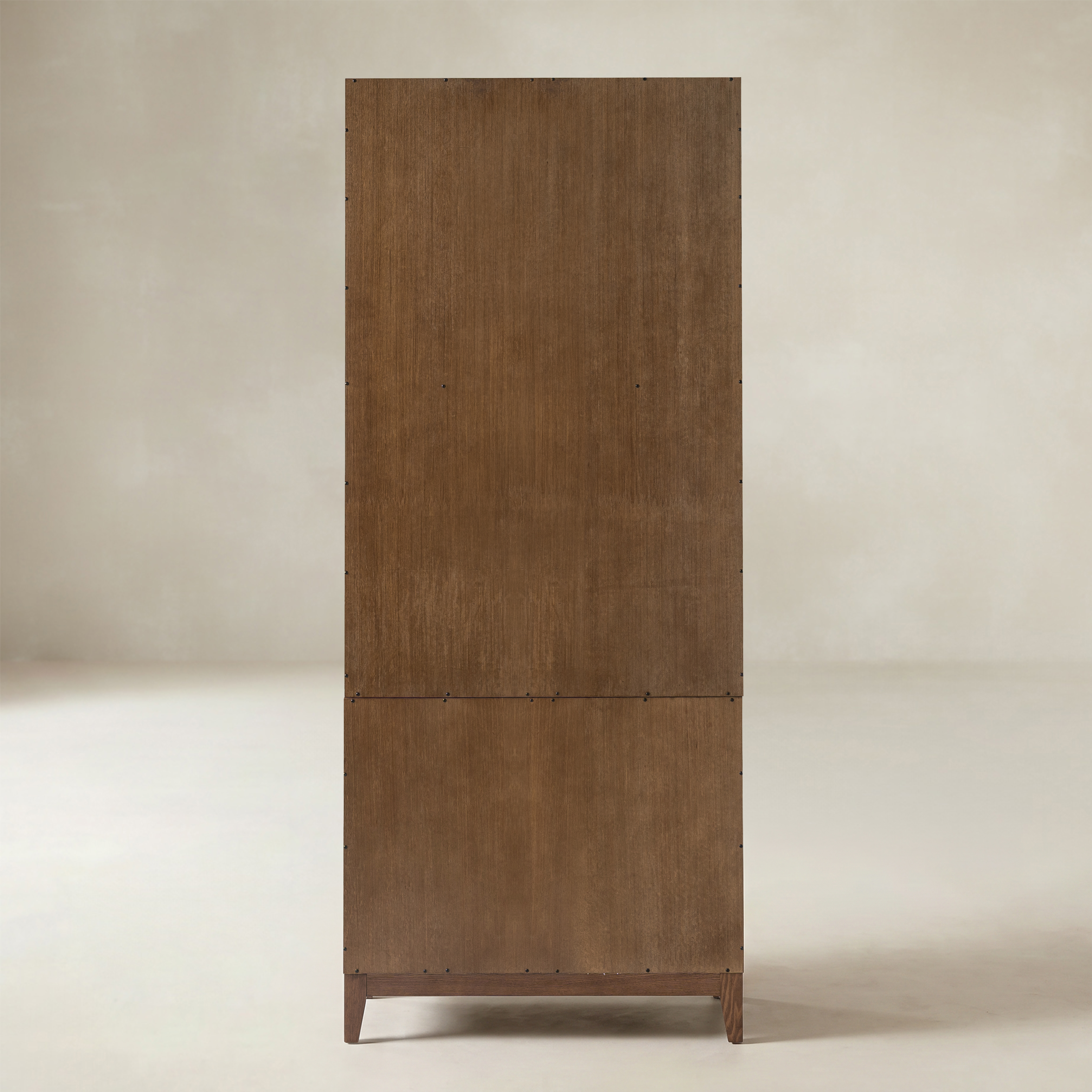 79.25" Glass-Door Display & Storage Cabinet with Adjustable Shelves