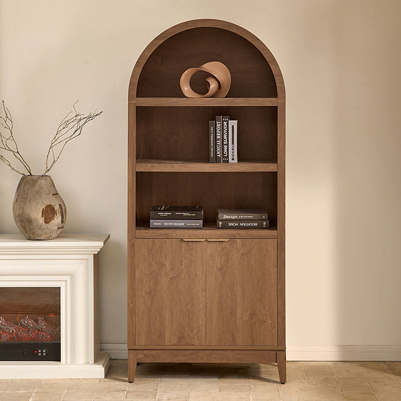 Victoria Modern  Curved Top Bookcase