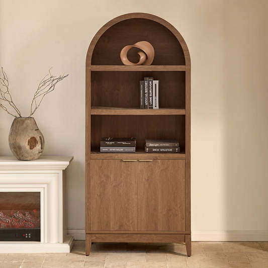 Victoria Modern  Curved Top Bookcase