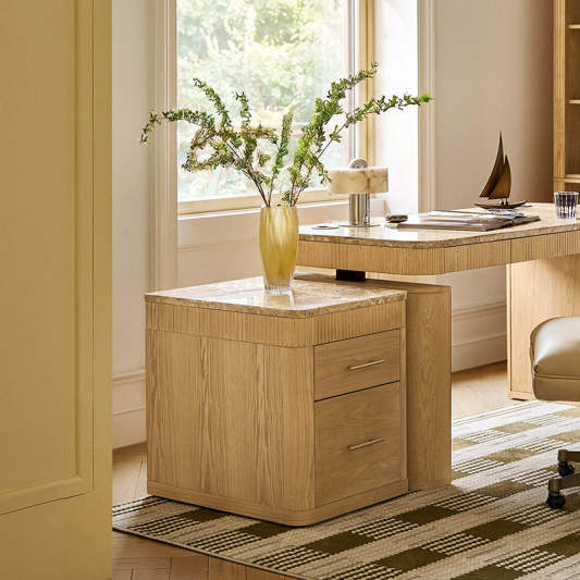 Baggio Modern Marble File Cabinet