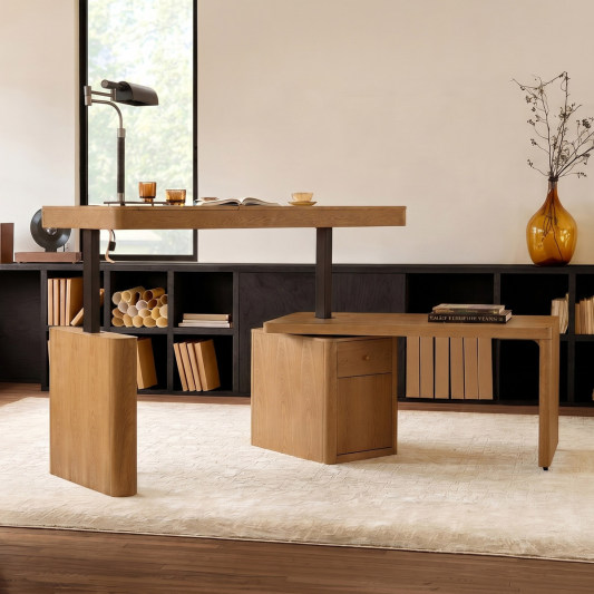 Veritas 360-Degree Rotating Desk Electric Adjustable Standing Desk