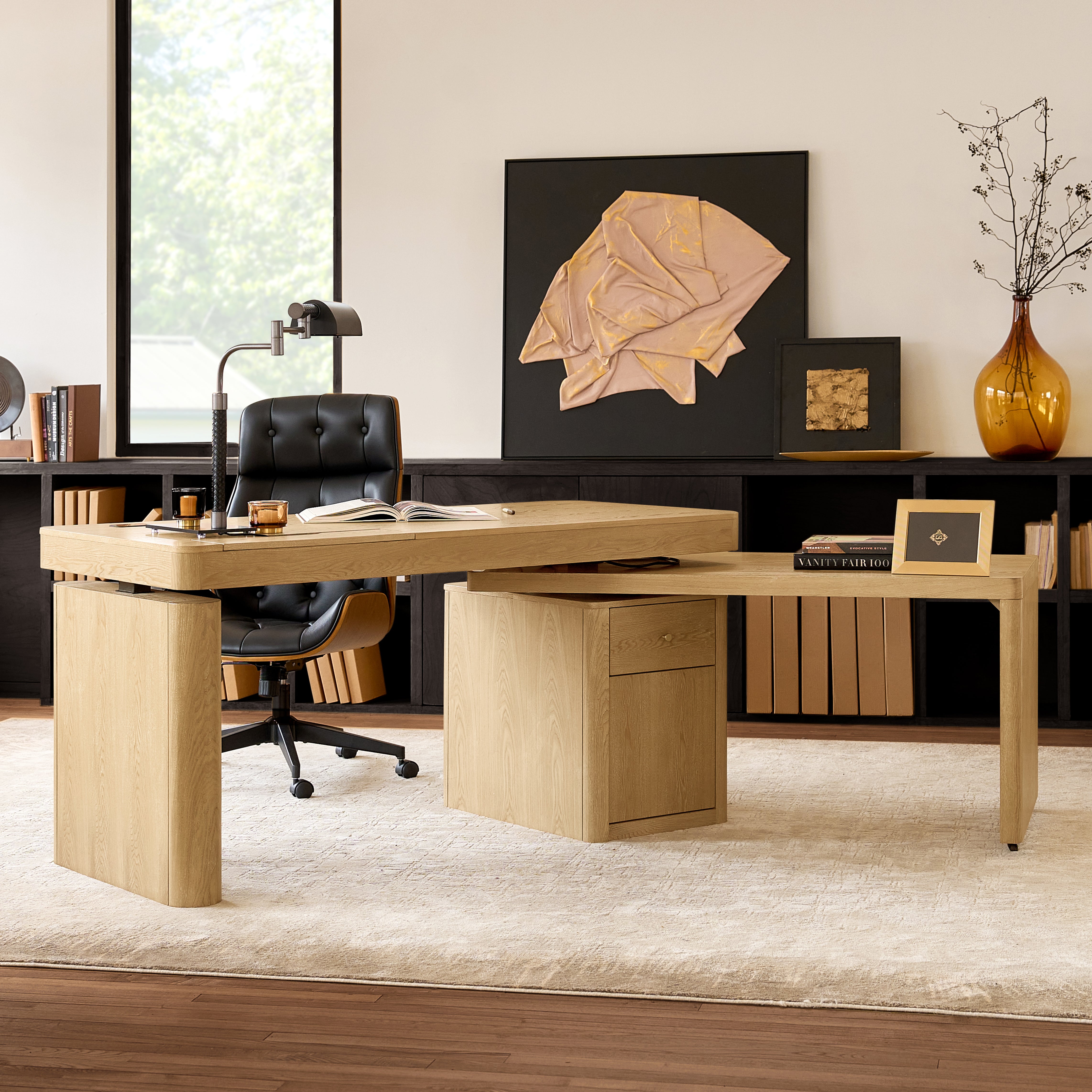 Veritas 360-Degree Rotating Desk Electric Adjustable Standing Desk