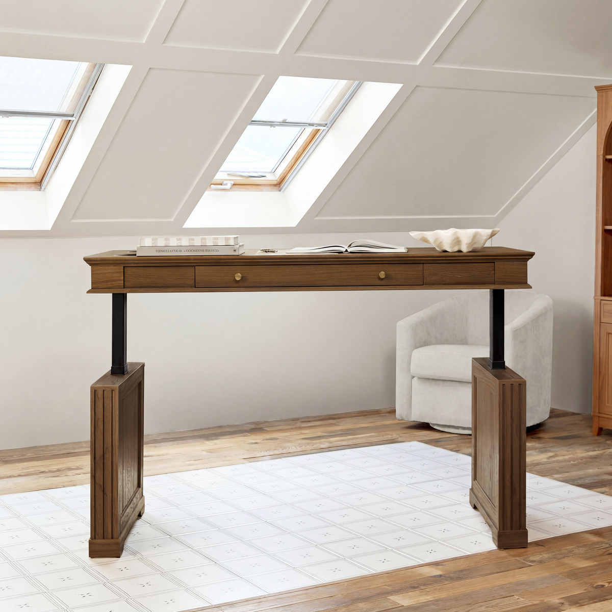 Julia Farmhouse  Electric Adjustable Standing Desk