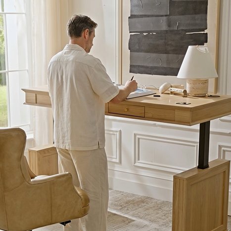 Julia Farmhouse  Electric Adjustable Standing Desk