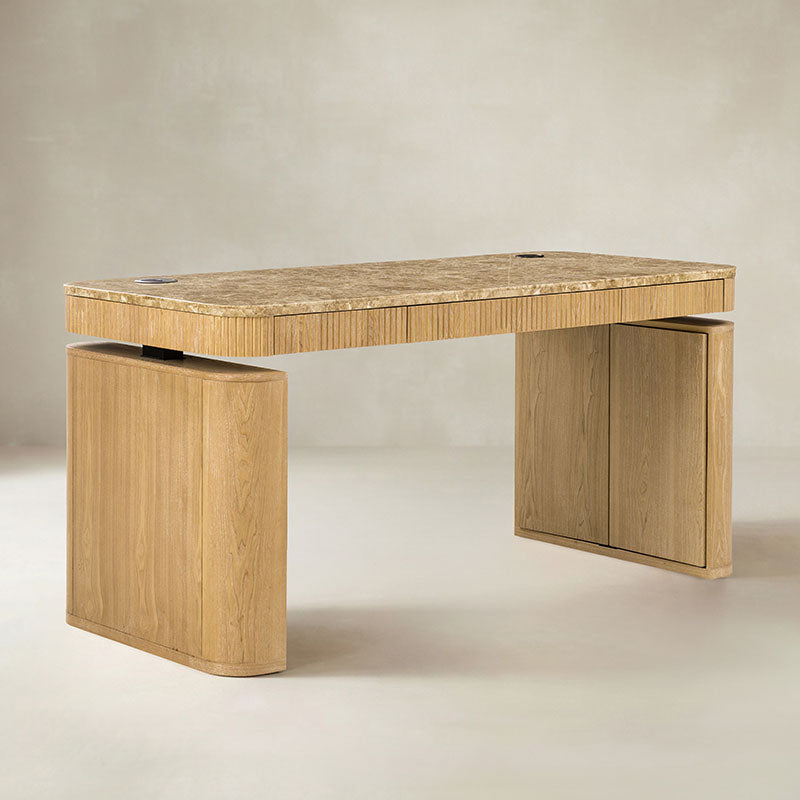 BGO ボンズテーブル Baggio Marble Electric Adjustable Standing Desk | Hulala Home