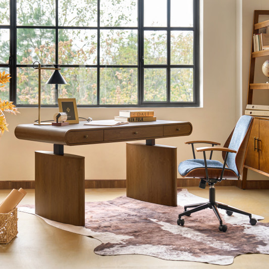 Louise Mid-century Modern Electric Adjustable Standing Desk