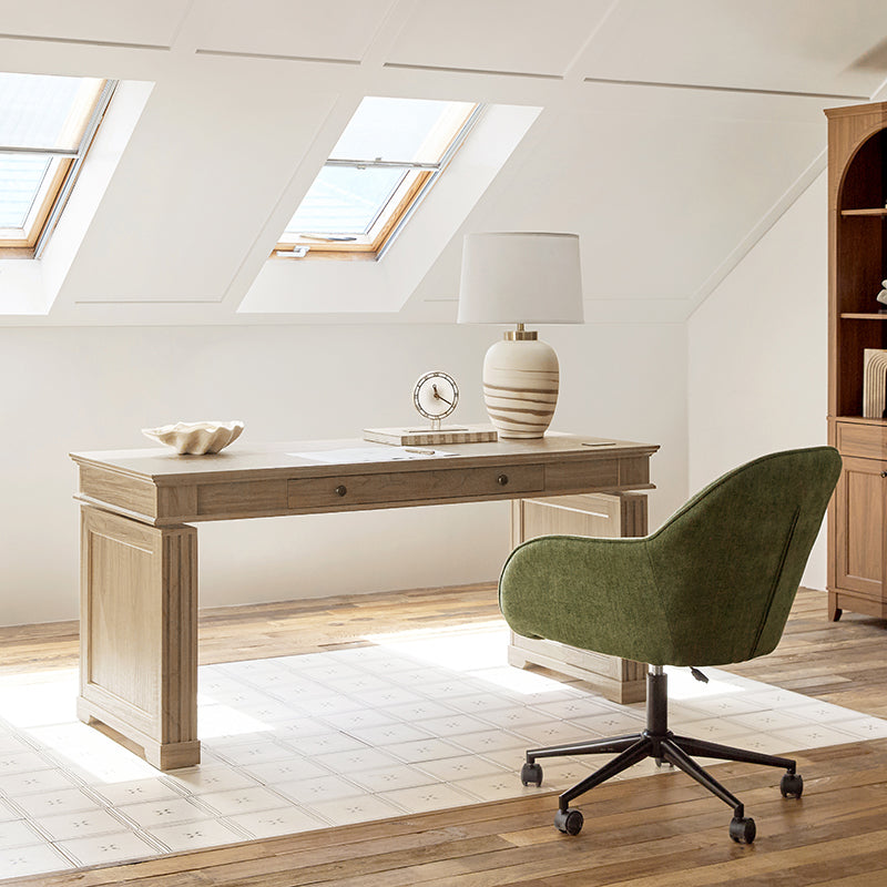Julia Farmhouse Electric Adjustable Standing Desk-HULALA HOME