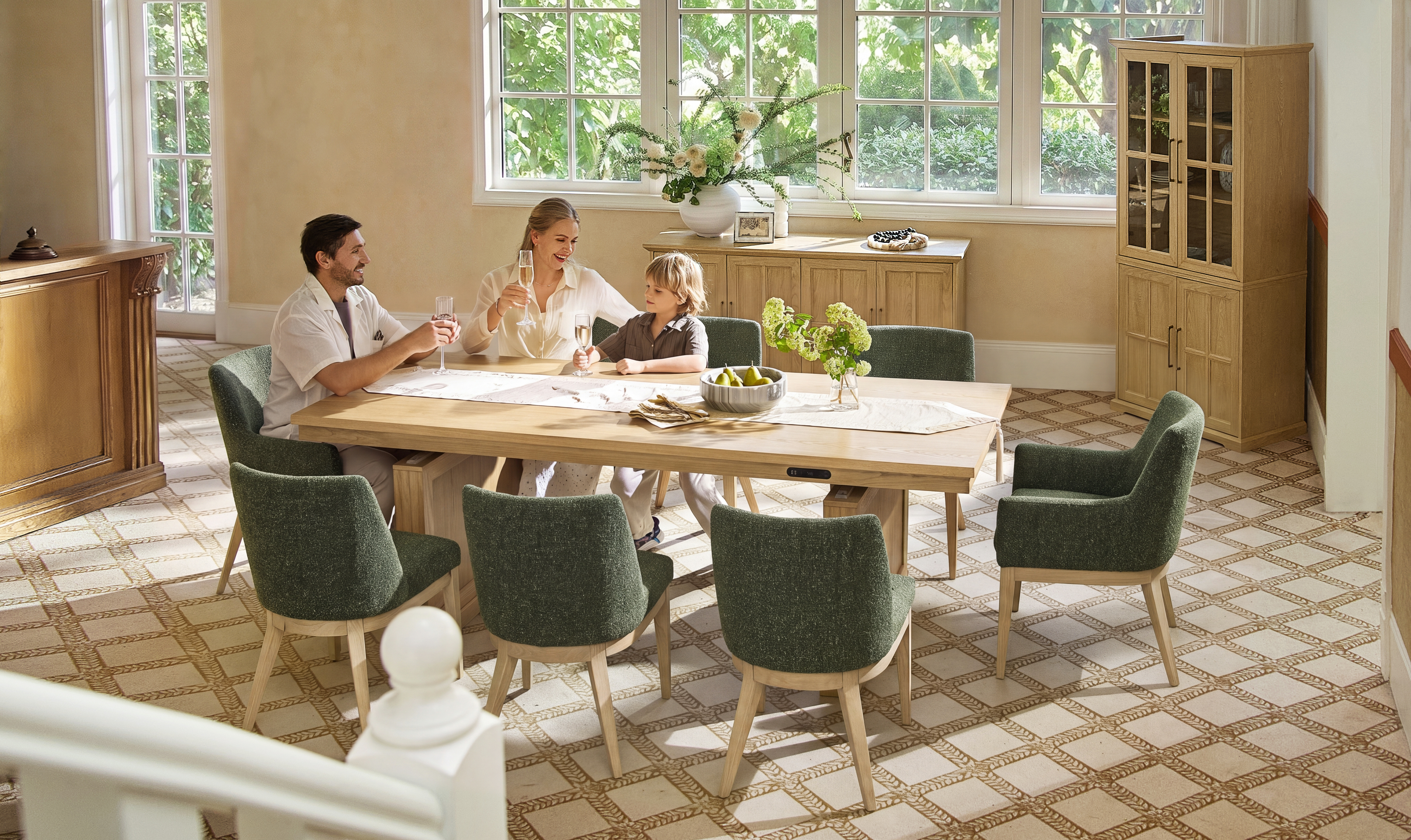 Julia Upholstered Dining Chair with Arms