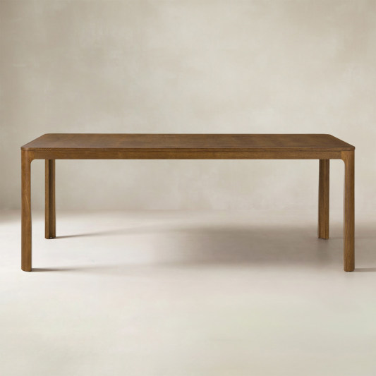 Marlow 80" Organic Modern Rectangular Wood Dining Table for 6–8 People