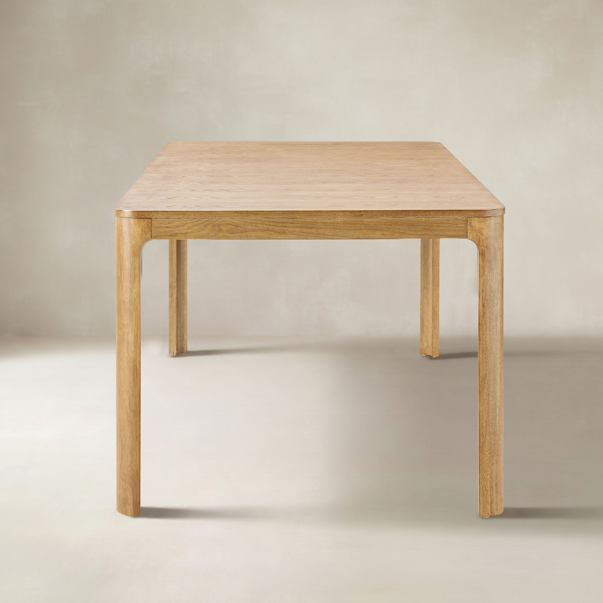 Marlow 80" Organic Modern Rectangular Wood Dining Table for 6–8 People