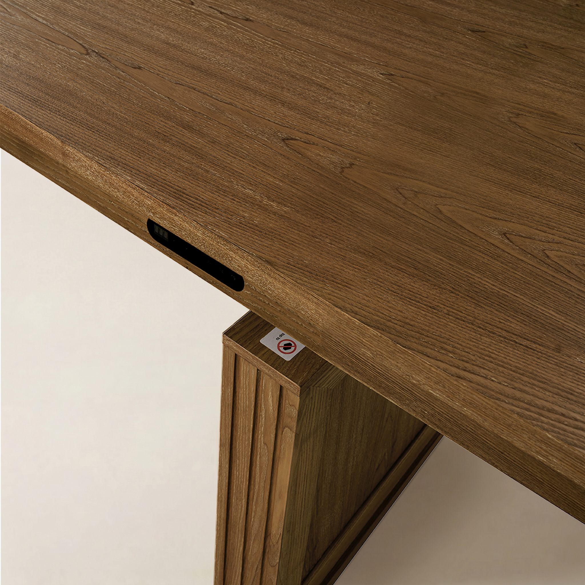 Julia 86.5-Inch Height-Adjustable Dining Table – Modern Farmhouse Electric Lift Design