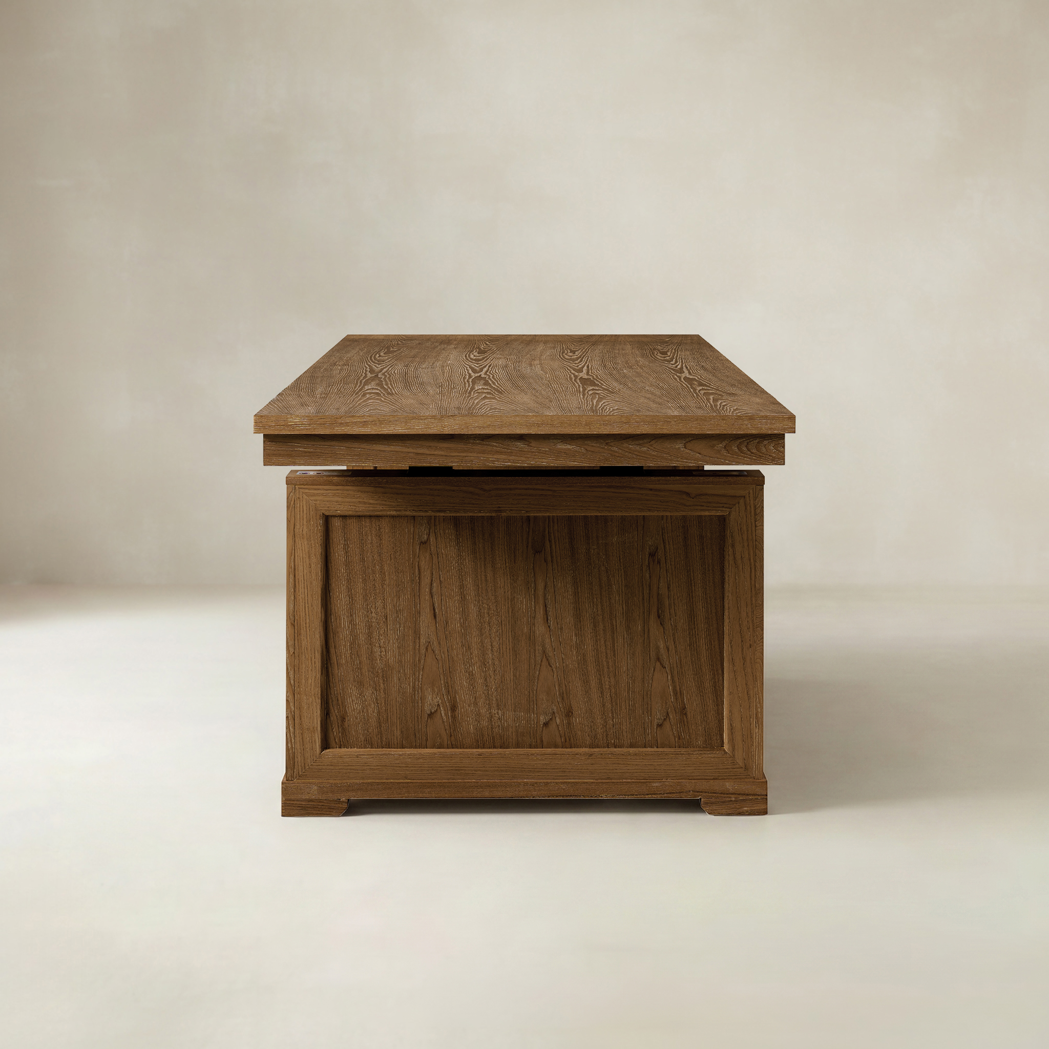 Julia 86.5-Inch Height-Adjustable Dining Table – Modern Farmhouse Electric Lift Design