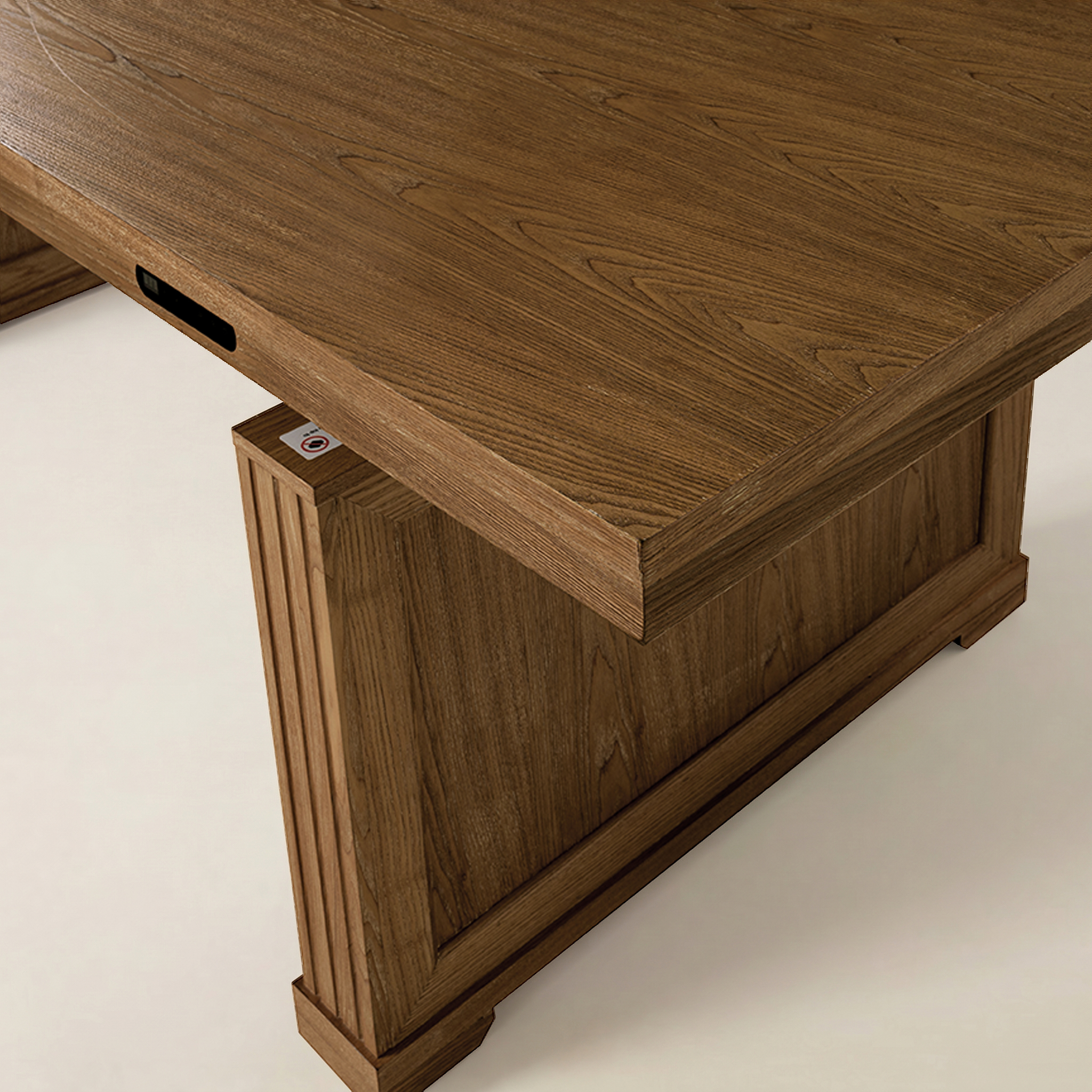 Julia 86.5-Inch Height-Adjustable Dining Table – Modern Farmhouse Electric Lift Design
