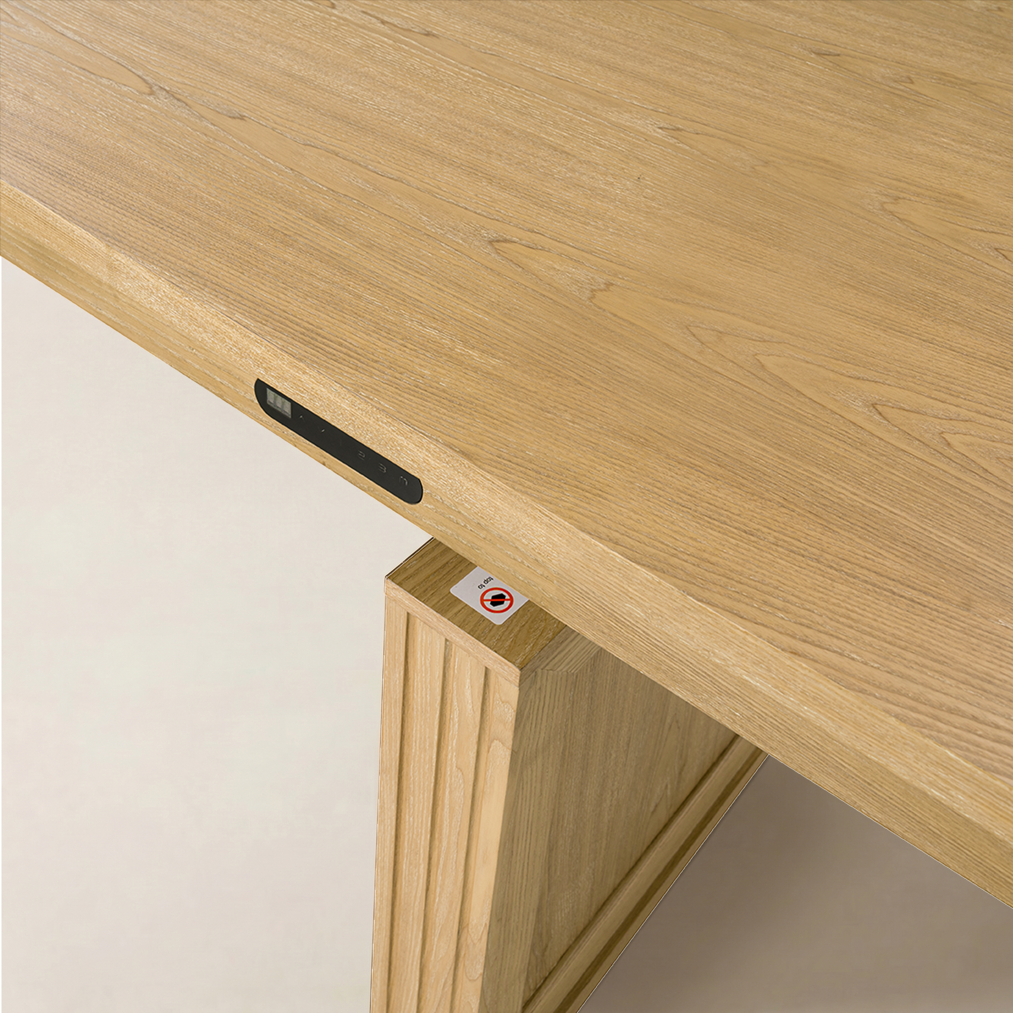 Julia 86.5-Inch Height-Adjustable Dining Table – Modern Farmhouse Electric Lift Design