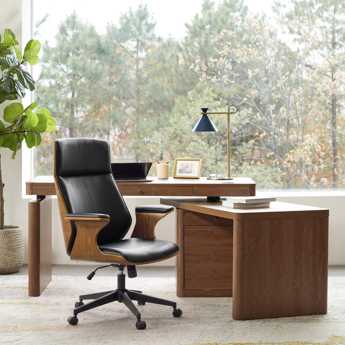Samuel  Genuine Leather  Office Chair
