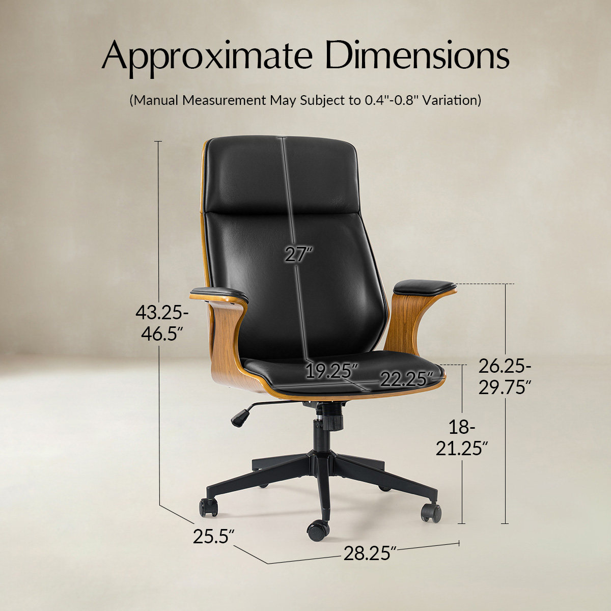 Samuel  Genuine Leather  Office Chair