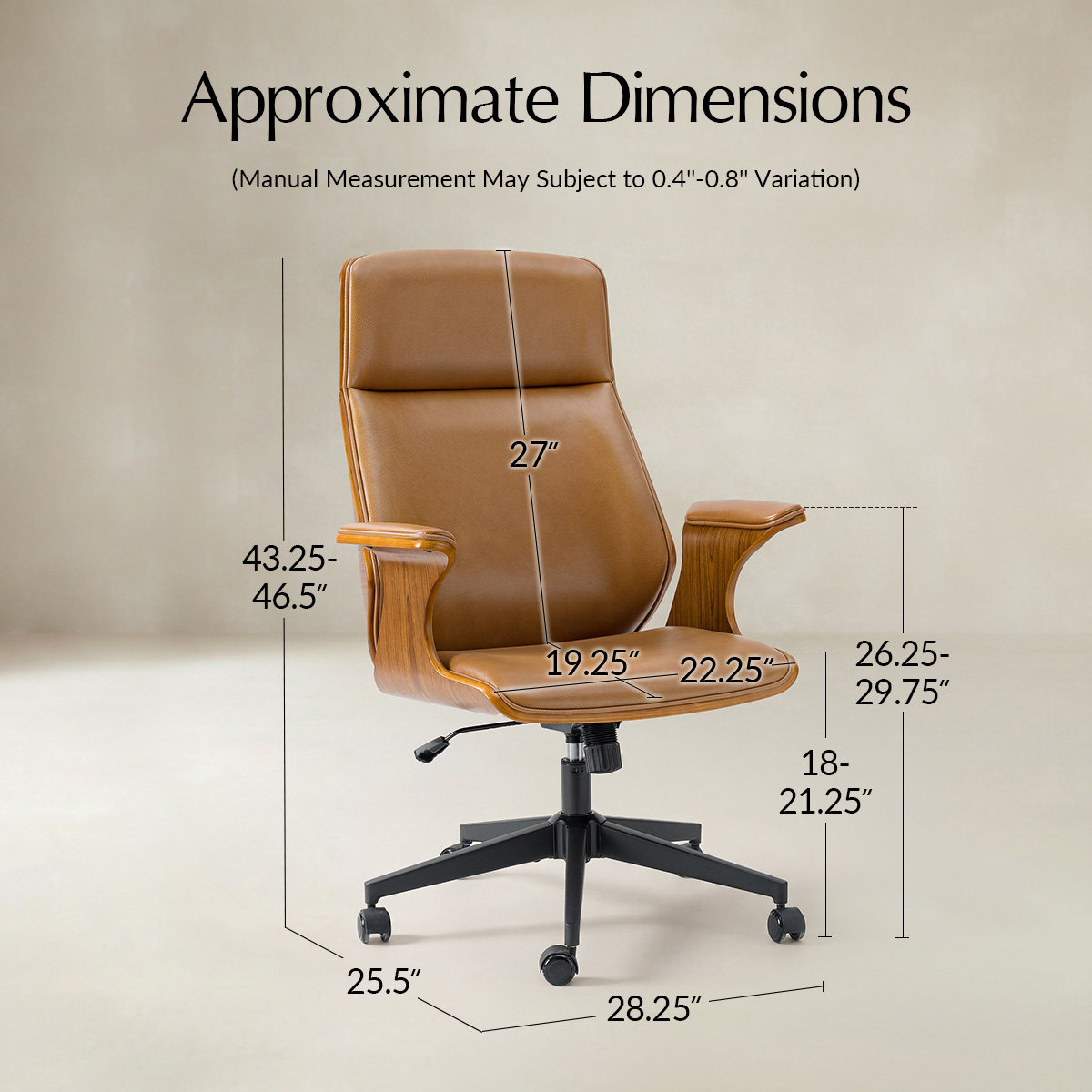 Samuel  Genuine Leather  Office Chair