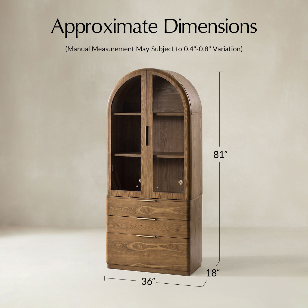 Veritas Arch Modular Storage Bookcase