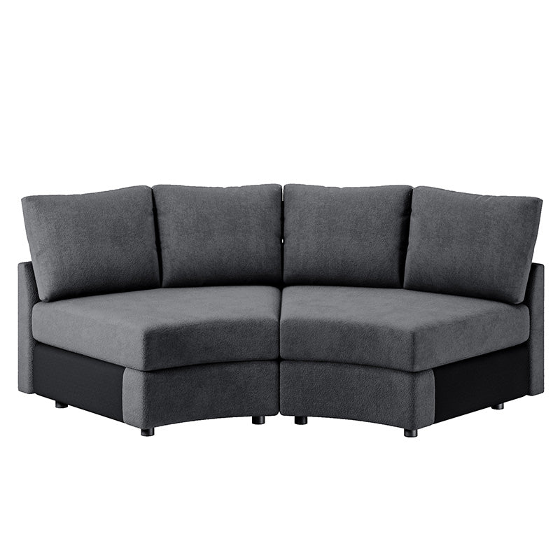 Aeris Modern Curved Sectional Parts & Components