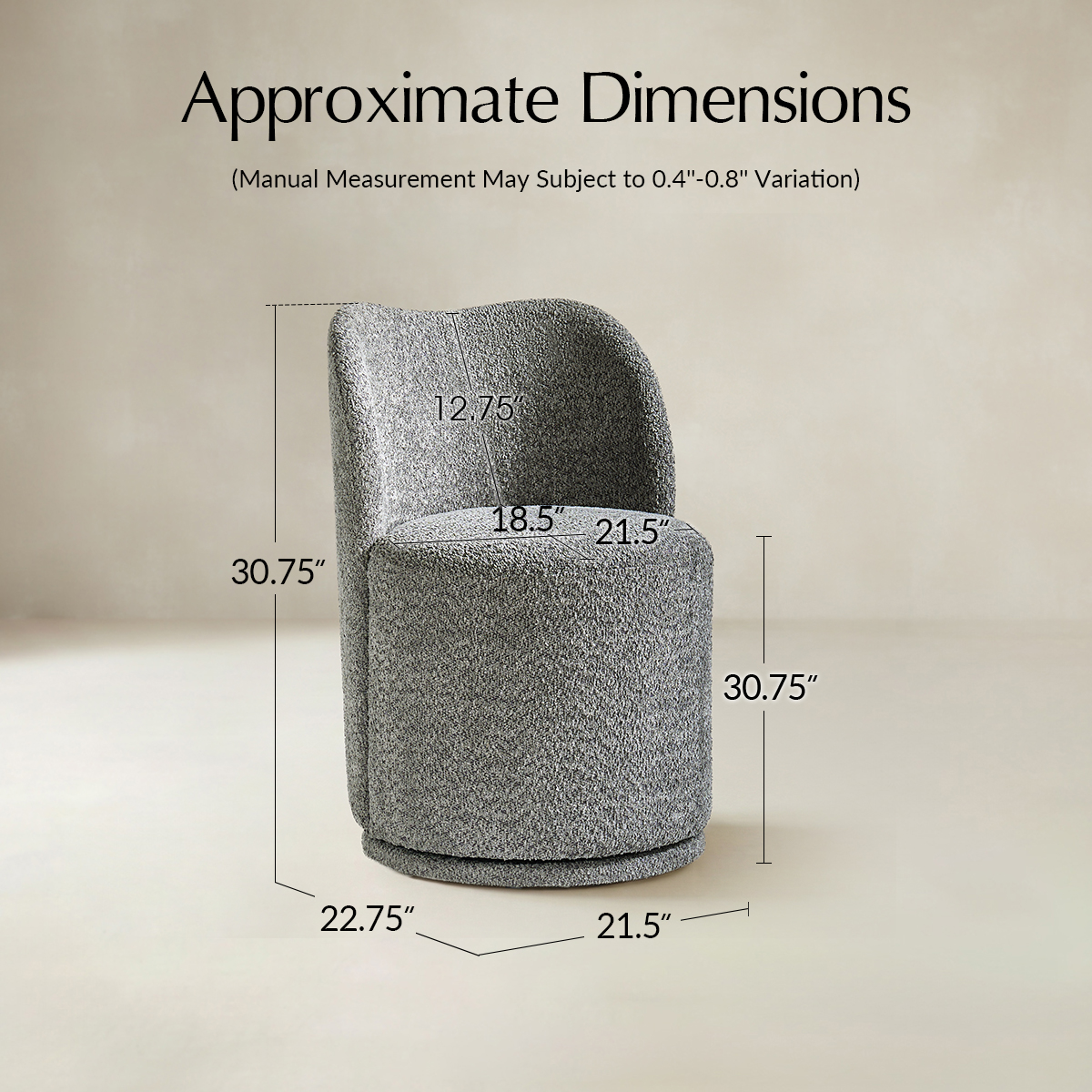 Fully Upholstered Modern Dining Chair