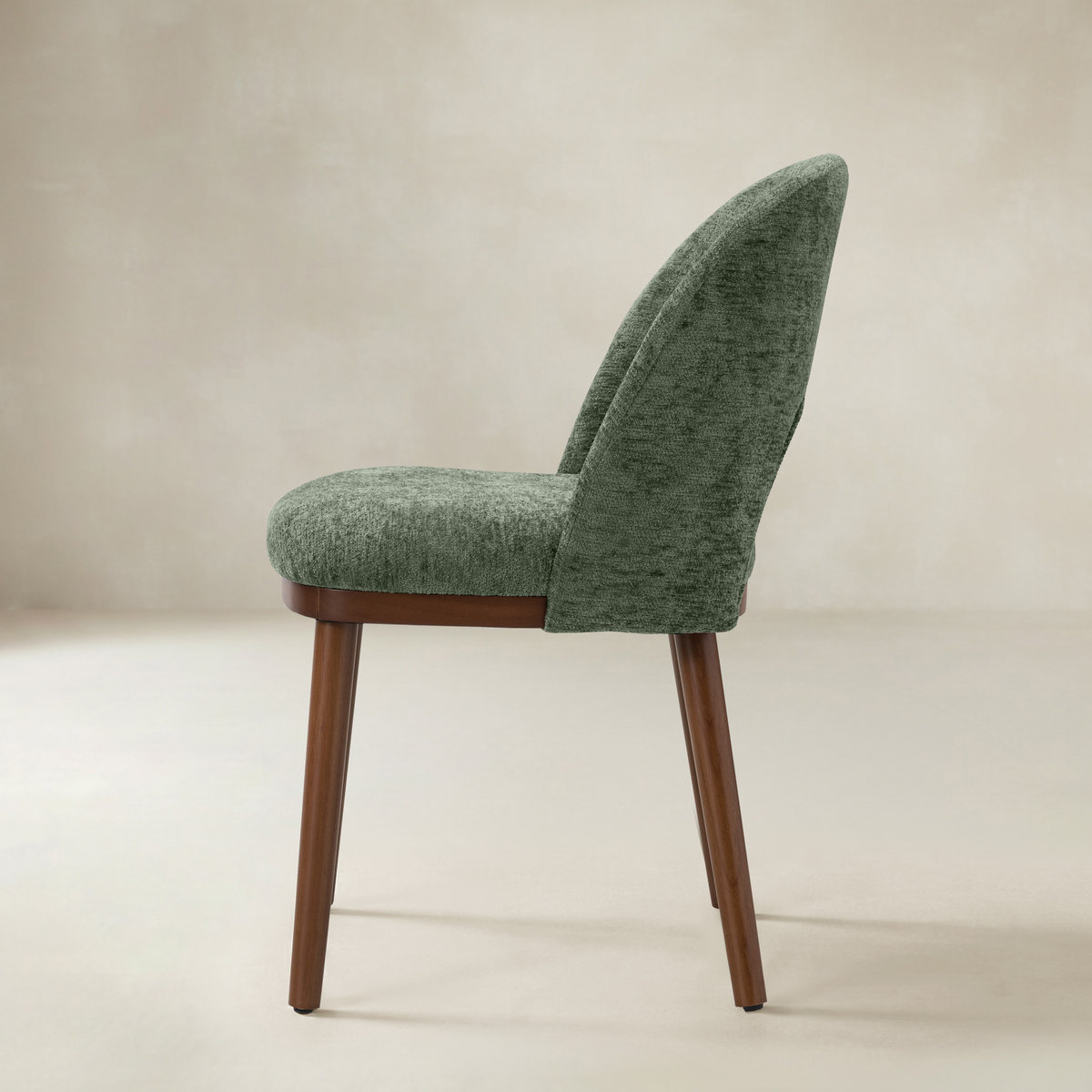 Open-Back Upholstered Dining Chair,Set of 2