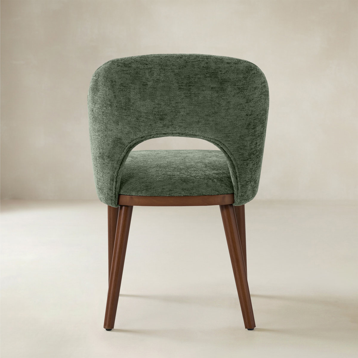 Open-Back Upholstered Dining Chair,Set of 2