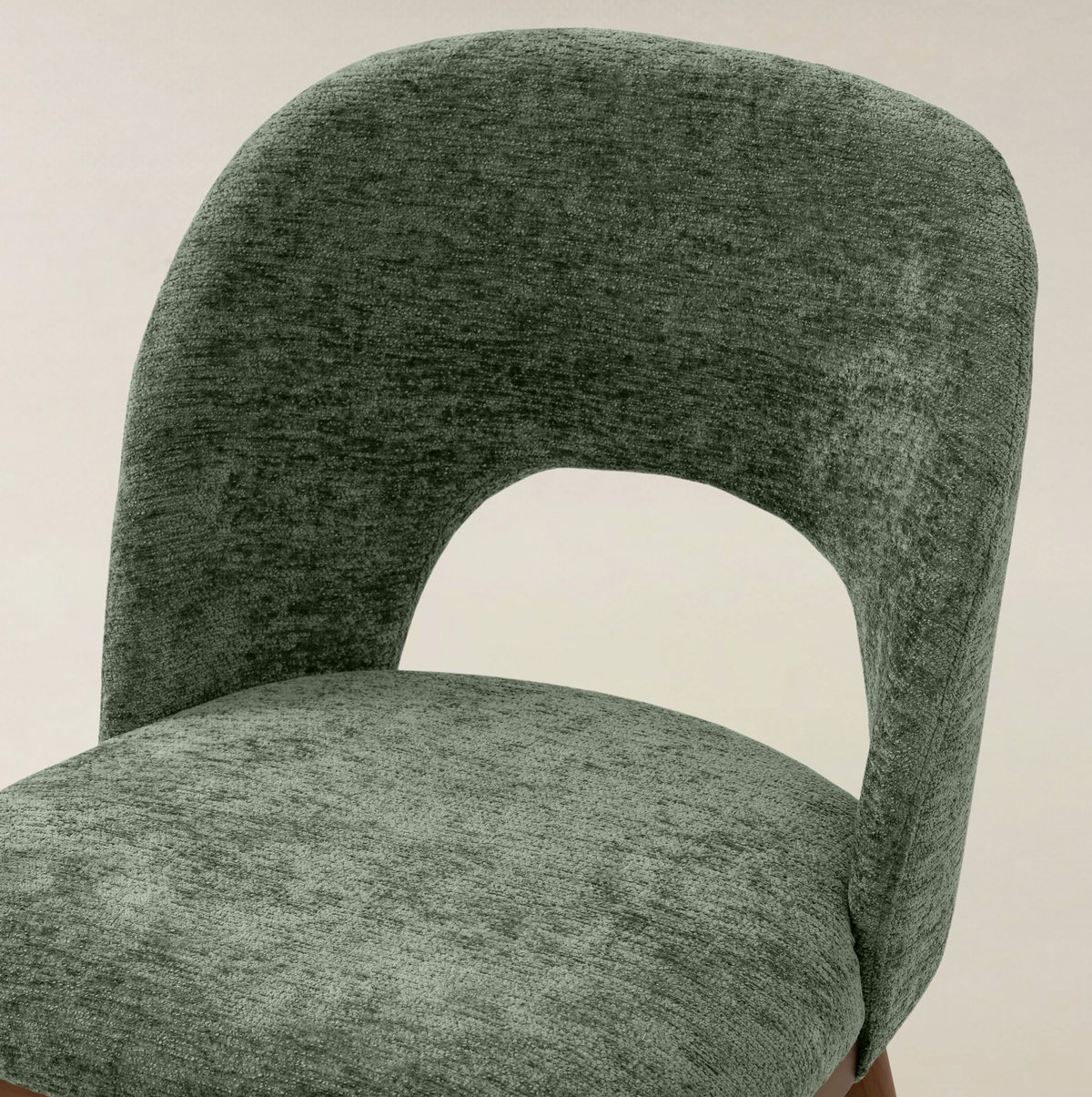 Open-Back Upholstered Dining Chair,Set of 2