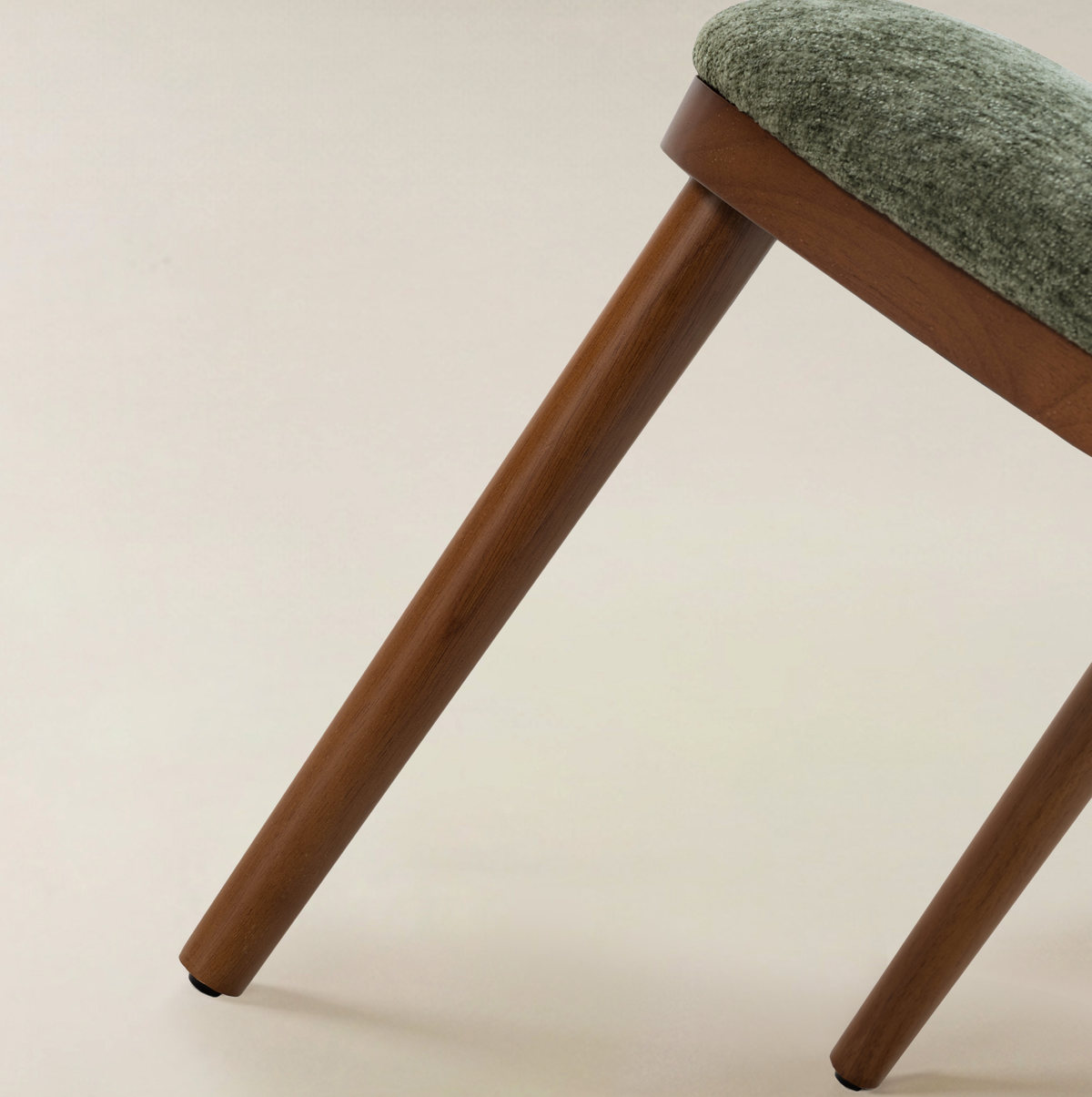 Open-Back Upholstered Dining Chair,Set of 2