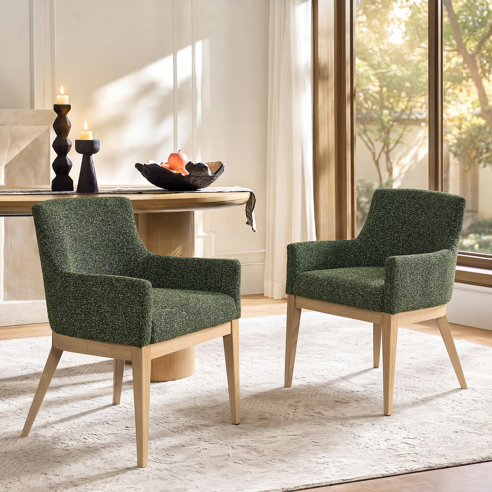 Julia Upholstered Dining Chair with Arms