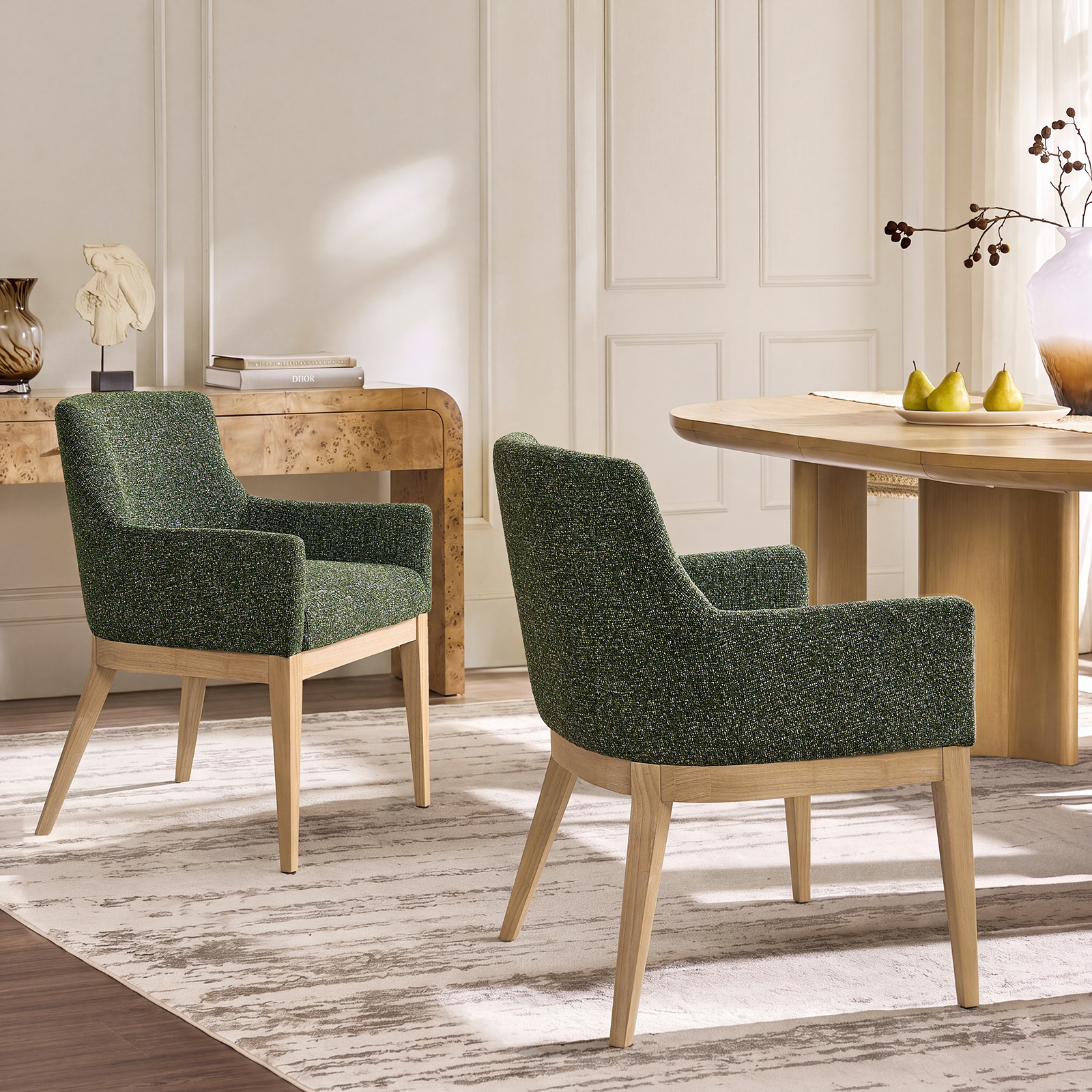 Julia Upholstered Dining Chair with Arms