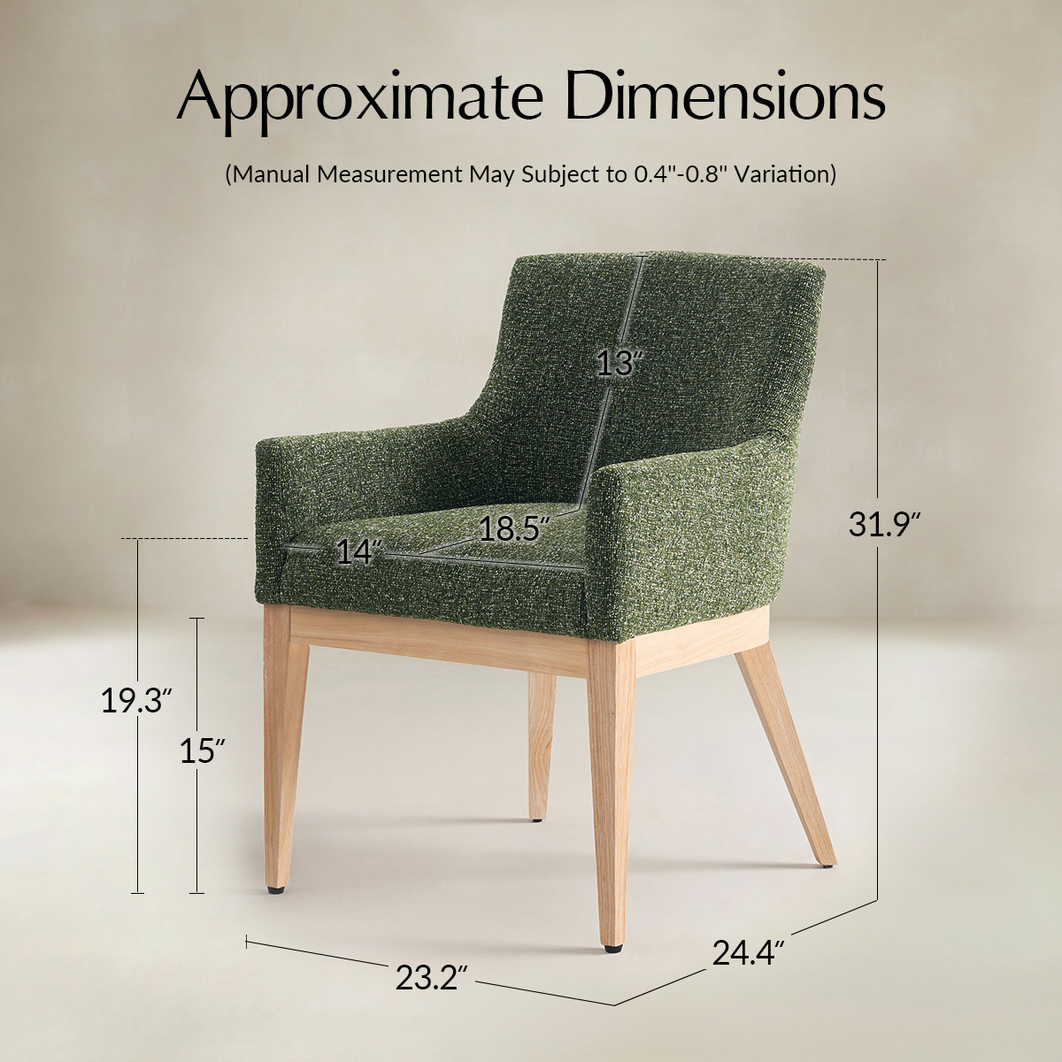 Julia Upholstered Dining Chair with Arms