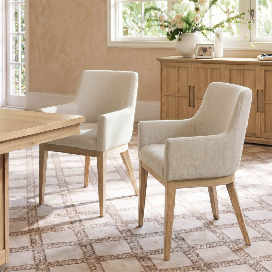 Julia Upholstered Dining Chair with Arms