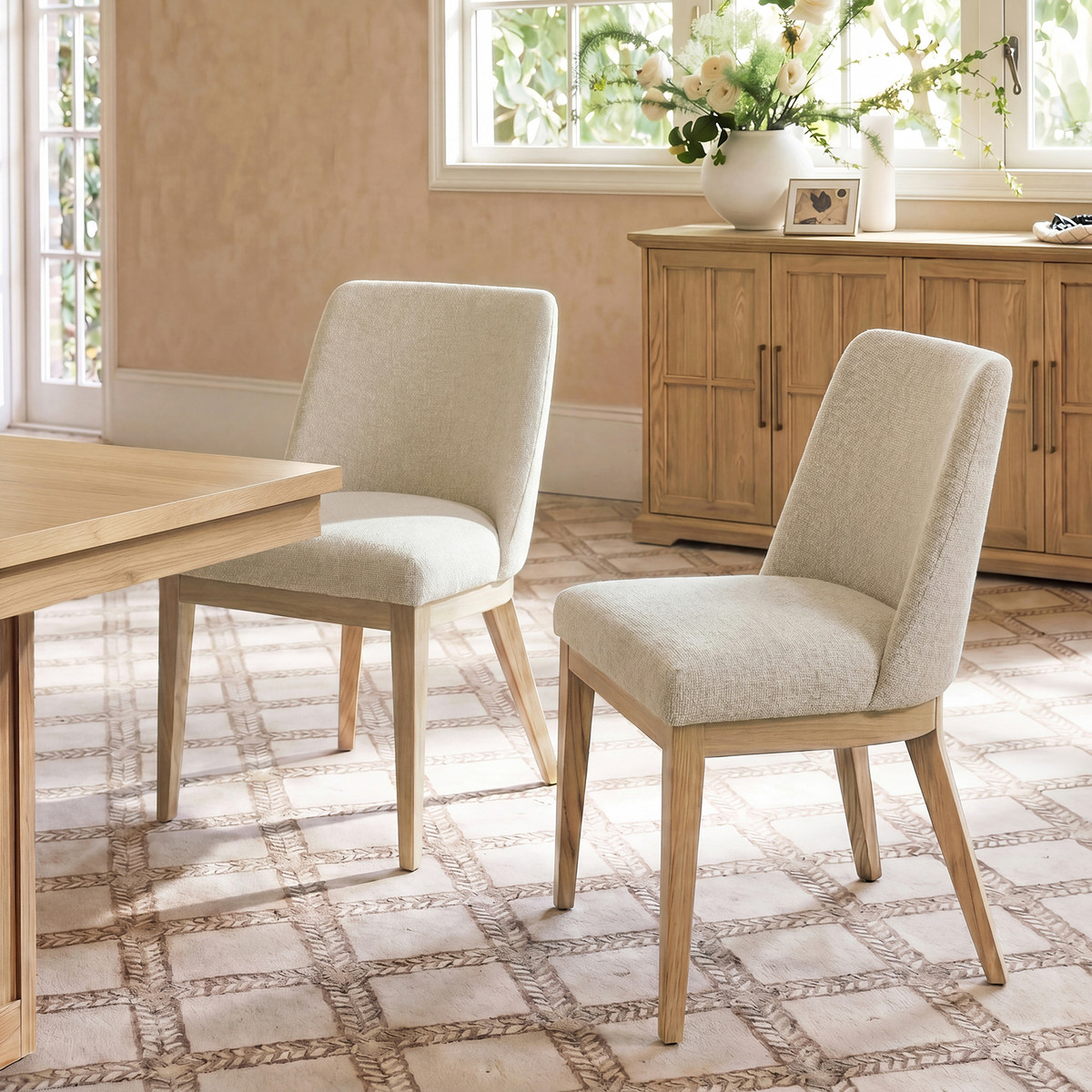 Julia Upholstered Dining Chair,Set of 2