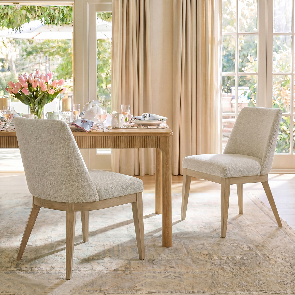 Julia Upholstered Dining Chair,Set of 2