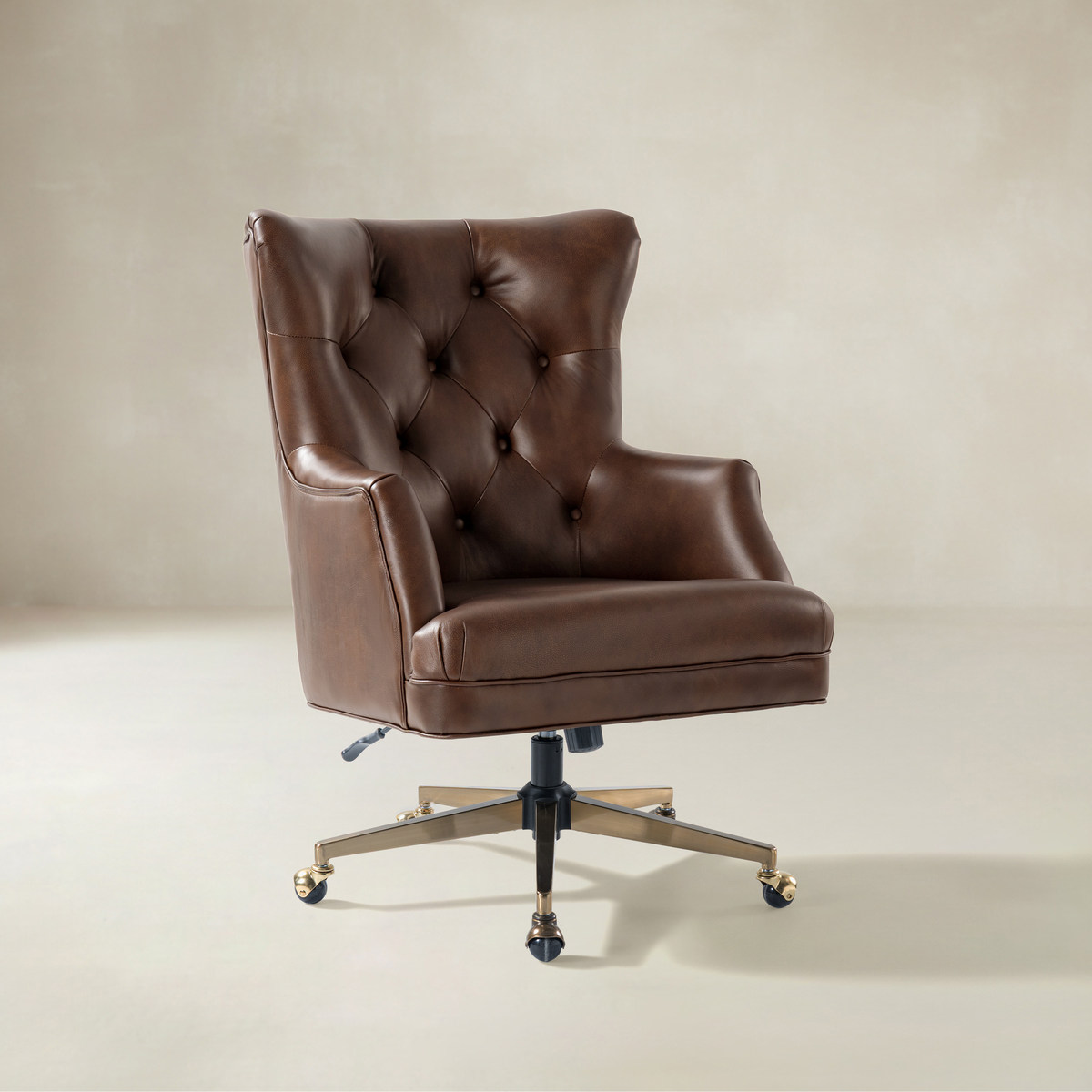 Adrian Hand-Rubbed Oil-Wax Leather Office Chair