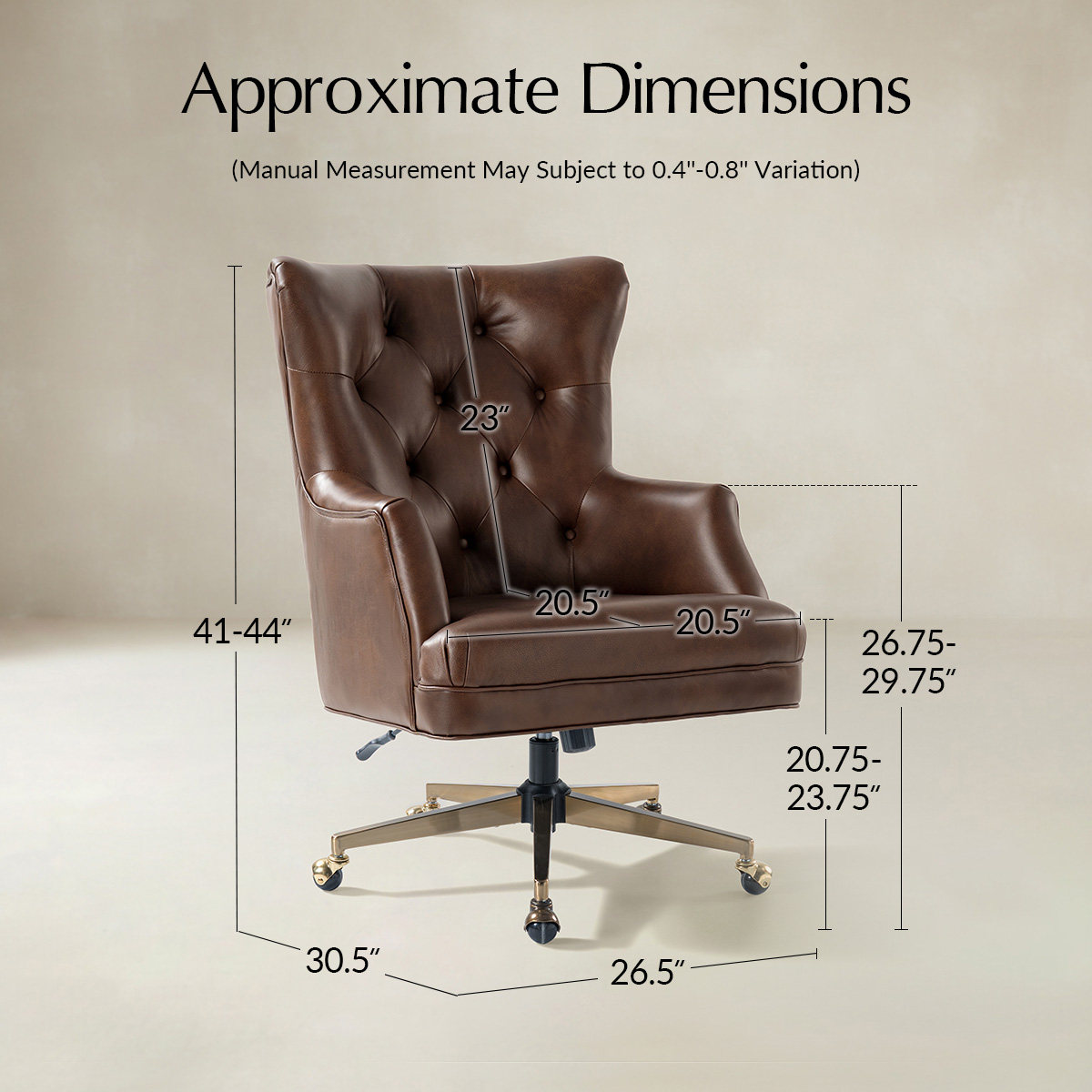 Adrian Hand-Rubbed Oil-Wax Leather Office Chair