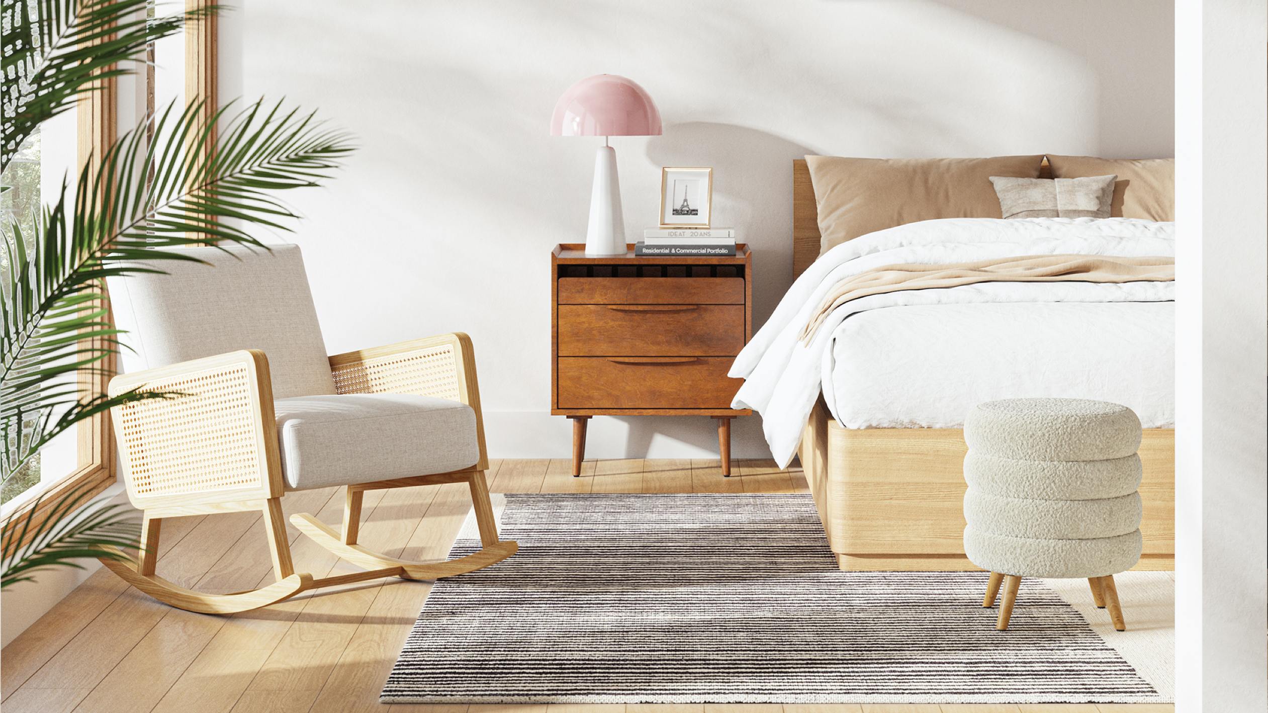 What essentials does a bedroom require?