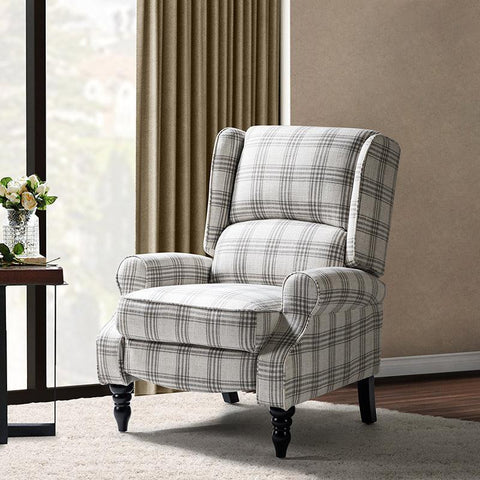 Erdeni Upholstered Manual Wingback Recliner Chair - Hulala Home
