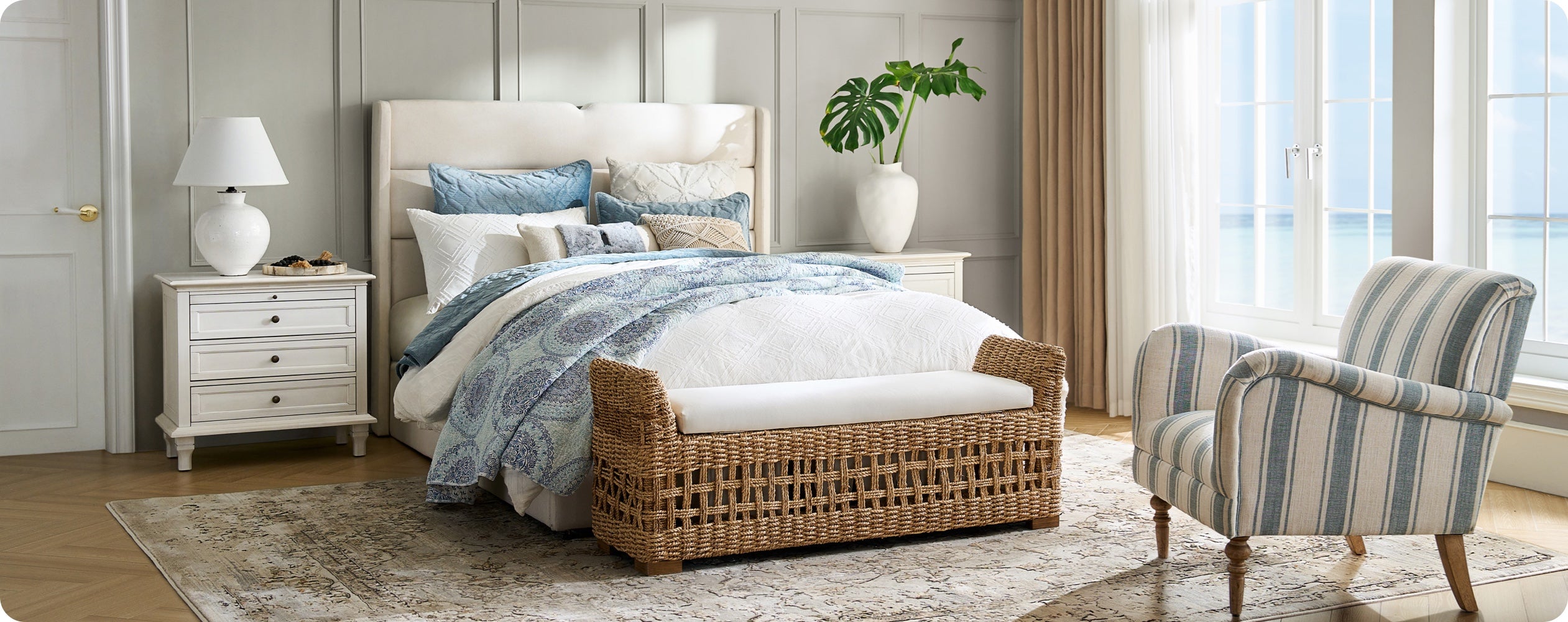 fluted bedroom