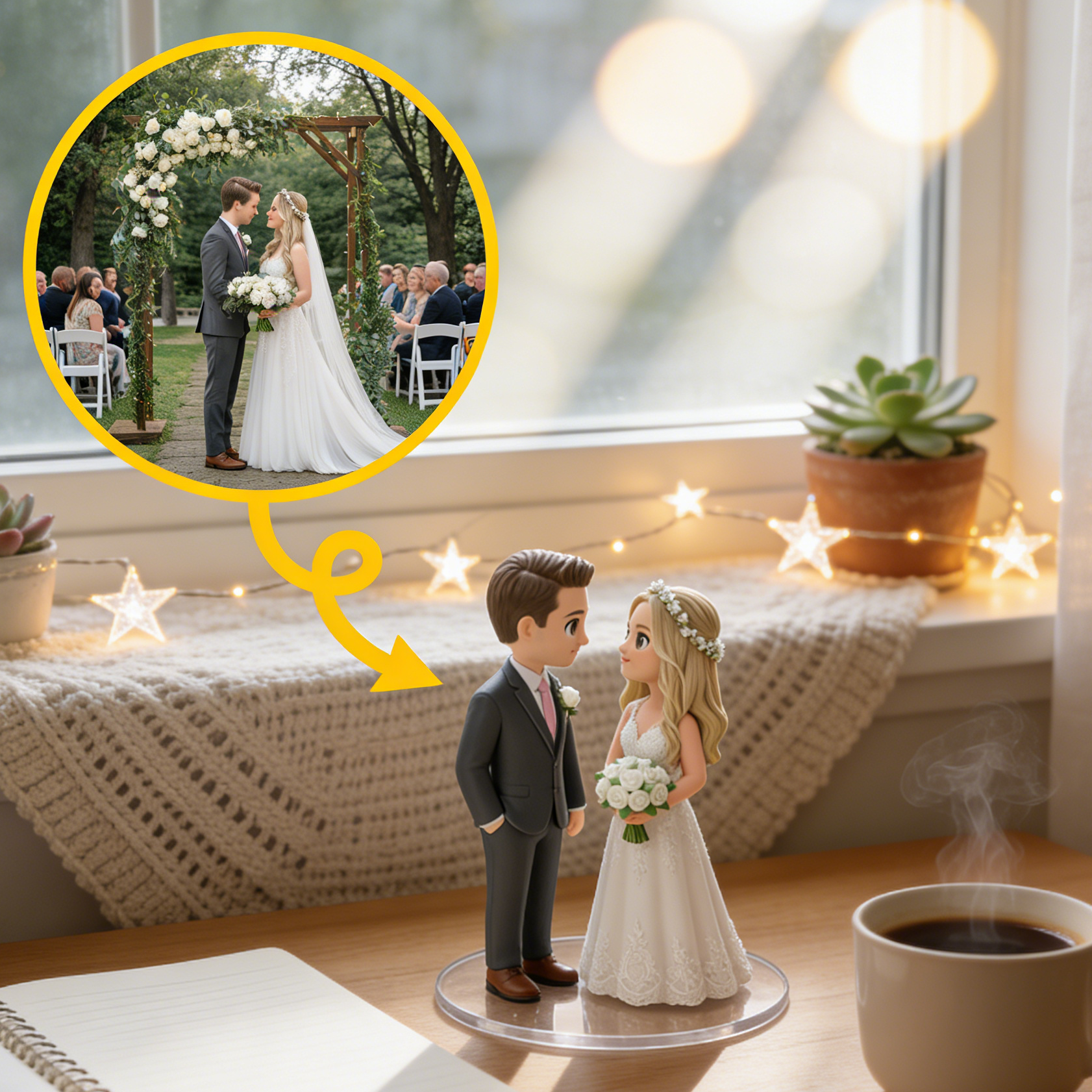 Custom Single Separate Chibi Style 3D Figurine From Your Photo – Couple Edition – Cute Edition | KibiFig