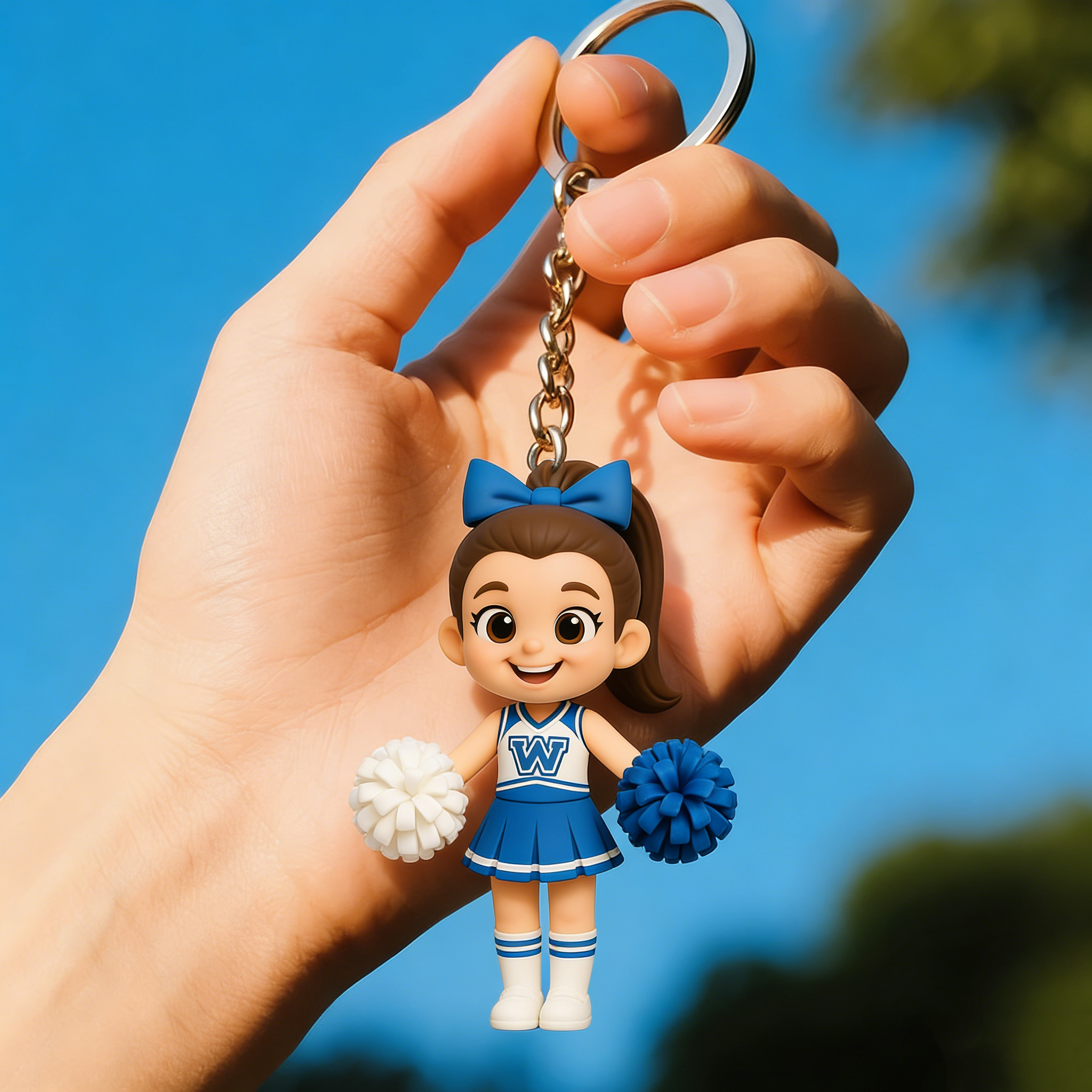 Custom Made 3D Mini Keychain Figure with Your Face Perfect for Gifting | KibiFig