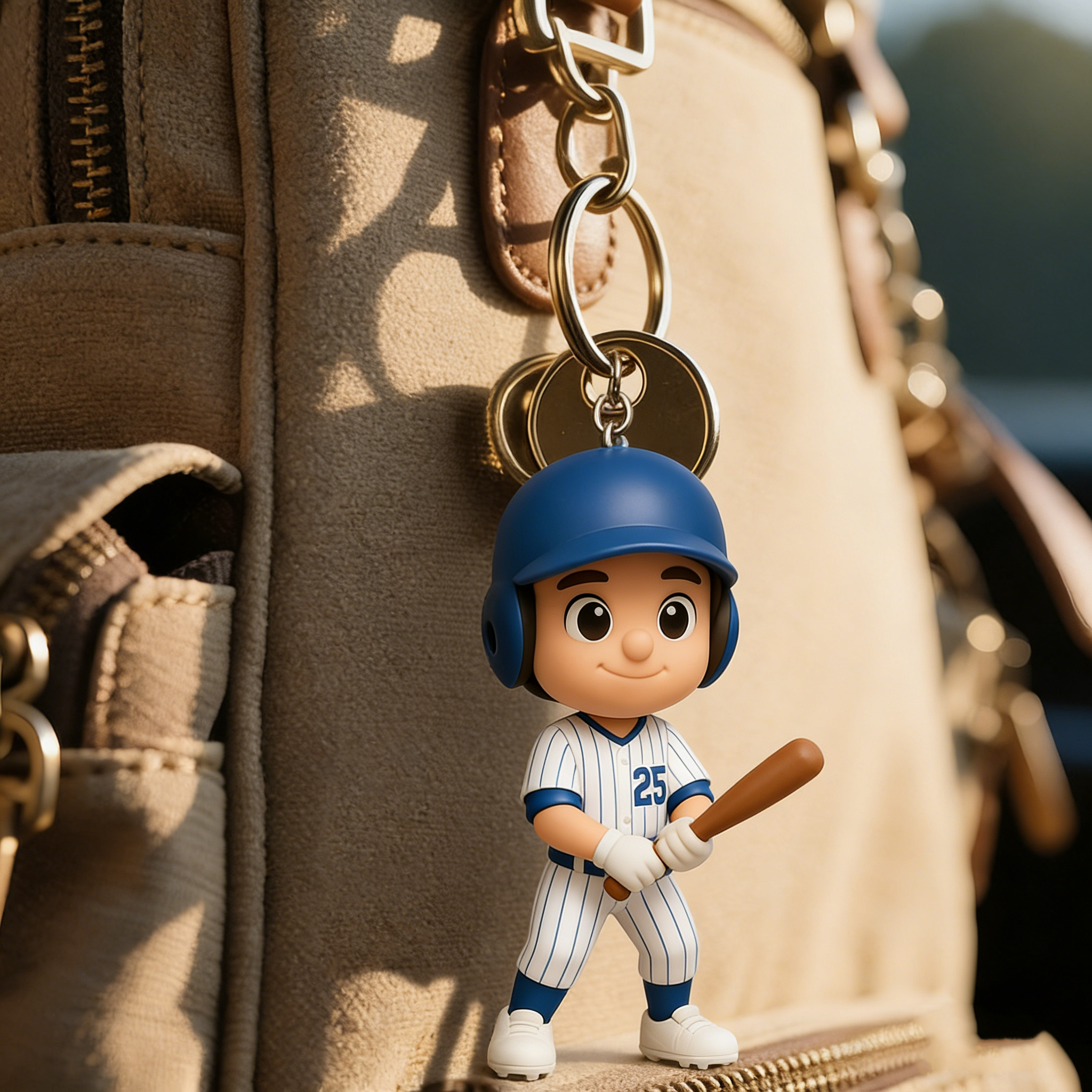 Custom Made 3D Mini Keychain Figure with Your Face Perfect for Gifting | KibiFig