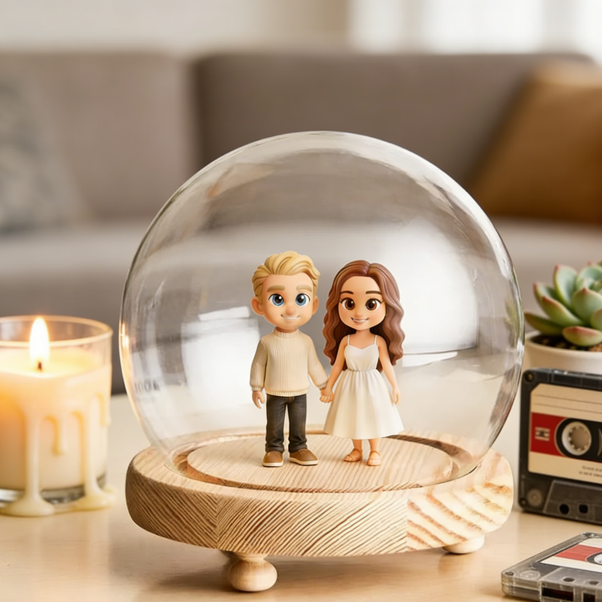 Custom-made freestanding 3D figurines based on your photos – Couple Edition | KibiFig