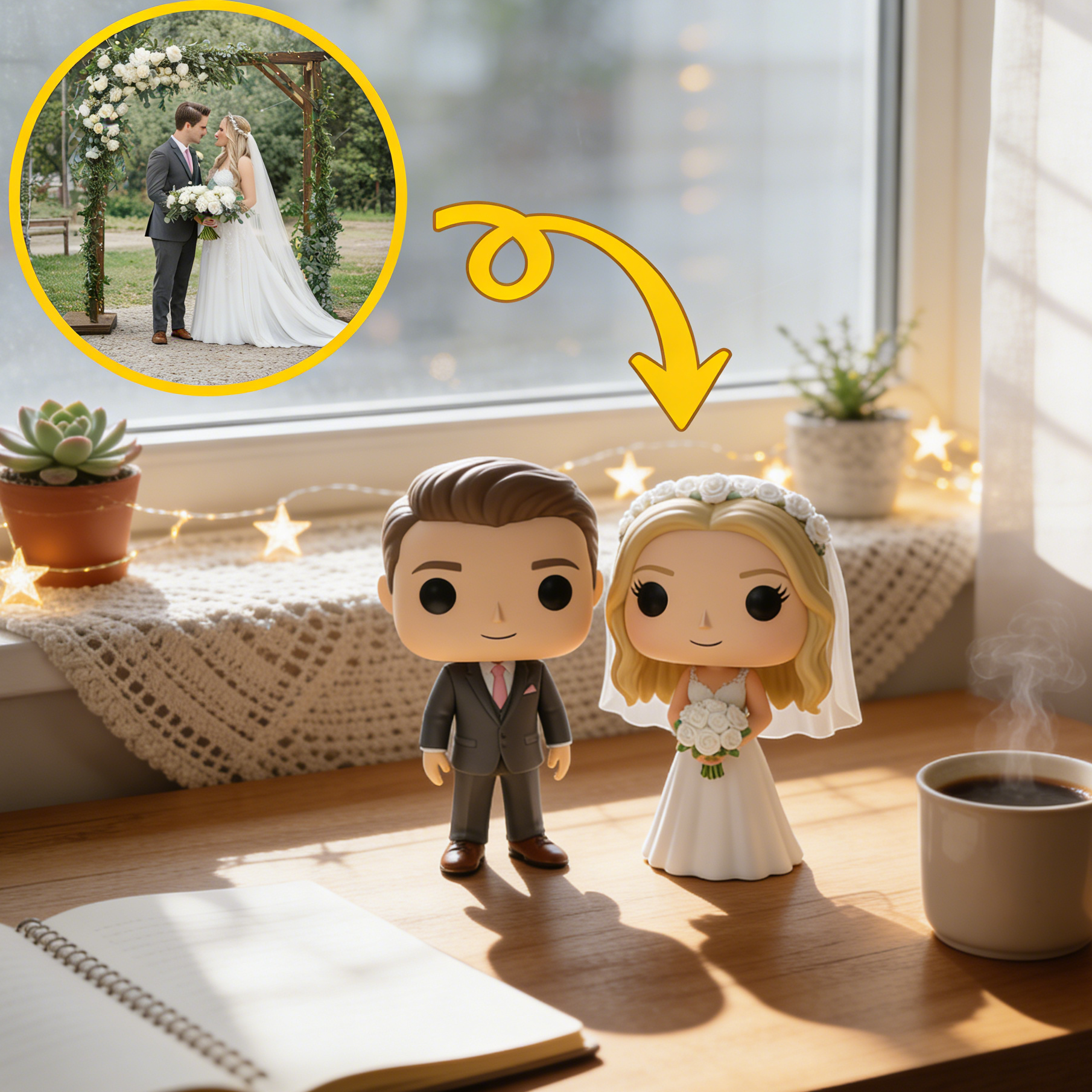 Custom Single Separate Chibi Style 3D Figurine From Your Photo – Couple Edition – Cute Edition | KibiFig